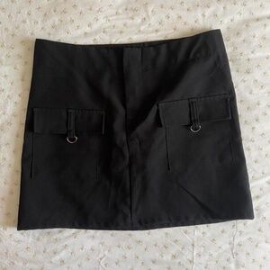 y2k vintage black miniskirt